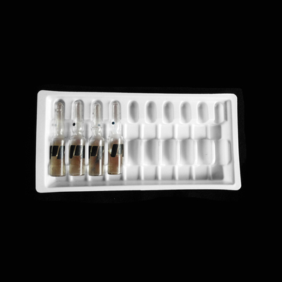 Hochwertige Kunststoffampullen 1ml 2ml 5ml 10ml Kunststoff klare Blister Verpackung Durchstechflaschen Blister Tray Box