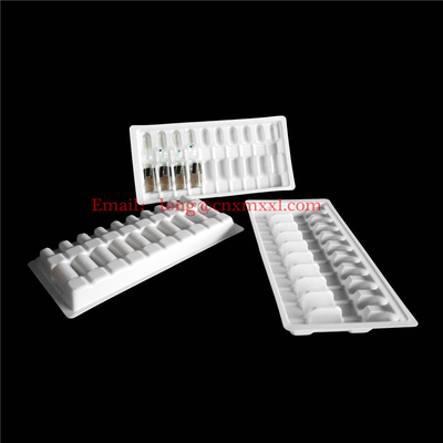 Hochwertige Kunststoffampullen 1ml 2ml 5ml 10ml Kunststoff klare Blister Verpackung Durchstechflaschen Blister Tray Box