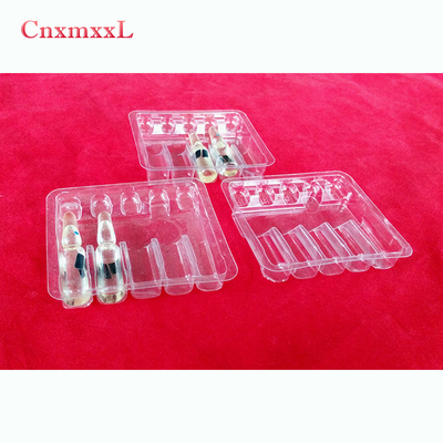 ISO-Zertifikat Durchstechflasche Ampulle-Trays Kunststoff-Tray für 2 ml 3 ml 5 ml 10 ml