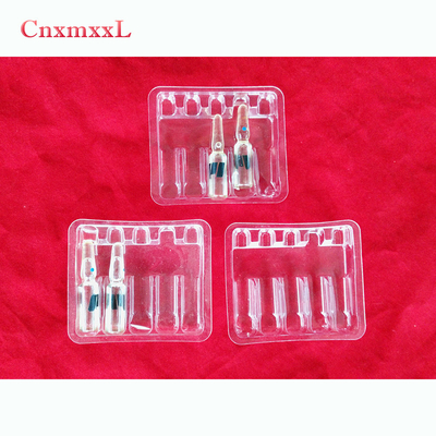 ISO-Zertifikat Durchstechflasche Ampulle-Trays Kunststoff-Tray für 2 ml 3 ml 5 ml 10 ml