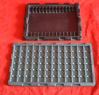 Antistatische schwarze ESD-Tablette für elektronische Komponenten