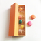 Gold-stempelnpappe-Macaron-Papier-Geschenkbox, die 6pcs mit Deckel verpackt