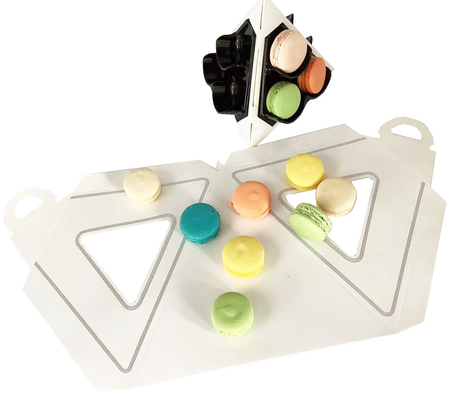 Papier Macaron Verpackung Turm halten 9 Stück 2 Schichten Macaron Turm