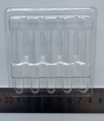 PET-Fragile Goods Verpackungsplatte Glasflasche Festverpackungsplatte Wasser Injektion 1ml 2ml 5ml 10ml 5 Pack