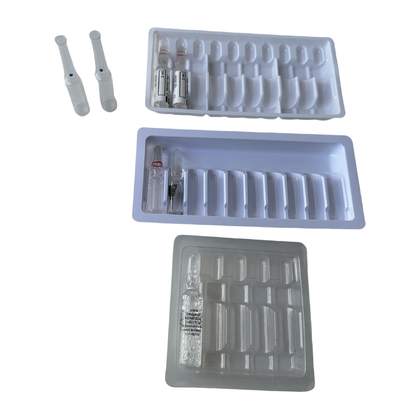 Wasser-Injektionsverpackung Anzug 1ml 2ml 3ml Glasflasche Ampoule Tray Etikett Anpassung