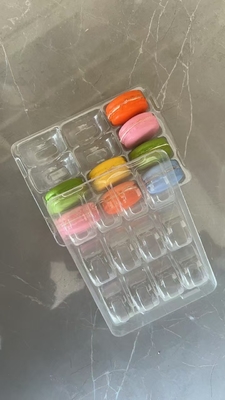 12 Paletten Kunststoffverpackung Makaron Transparente Box Verpackung Makaron Teller Verpackung Passende Anpassung