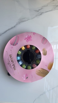 Portable Macaron 33-Getreide Verpackung Transparente Macaron-Tray Verpackung Transparente Box Plus Karton Verpackung Lieferant