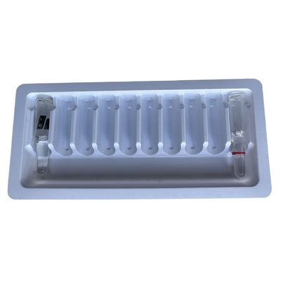 PET-Blister Verpackungsplatte Wasser-Injektionsampulle-Platte kundenspezifischer Großhandel