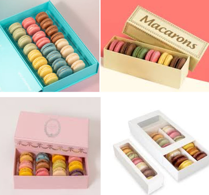 Verpackung von Macarons Macaron Geschenkkarton Verpackung von Macaron Tray Macaron 24 6 8 12 16 18 21 24 30 33 35 40 Verpackung in 60 Stück Macaron Kunststoffkarton Macaron Papierbox
