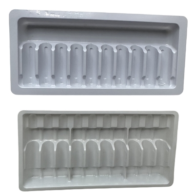 PET-Blister-Verpackungsplatte 1 ml 2 ml Wasser-Injektionsmedikamenten Ampulle-Platte Anpassung