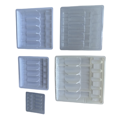 PET-Blister-Verpackungsplatte 1 ml 2 ml Wasser-Injektionsmedikamenten Ampulle-Platte Anpassung