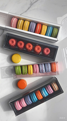 Anpassungsfähige Plastik-Makaronverpackungen zum Schutz und zur Präsentation von Gebäck