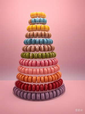 13-stöckige Macaron-Anzeigestand 13-stöckige Macaron-Turm Macaron-Anzeigestand Macaron-Turm