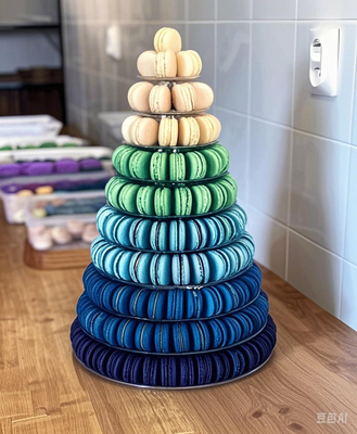 13-stöckige Macaron-Anzeigestand 13-stöckige Macaron-Turm Macaron-Anzeigestand Macaron-Turm