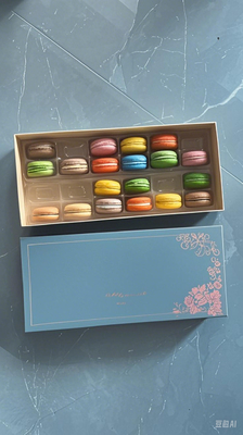 Versorgung Macaron 24 Verpackung Macaron-Teller Macaron-Papierboxen Macaron-Plastik-Teller Macaron-Geschenkboxen Macaron-Kartons
