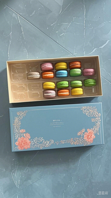 Versorgung Macaron 24 Verpackung Macaron-Teller Macaron-Papierboxen Macaron-Plastik-Teller Macaron-Geschenkboxen Macaron-Kartons
