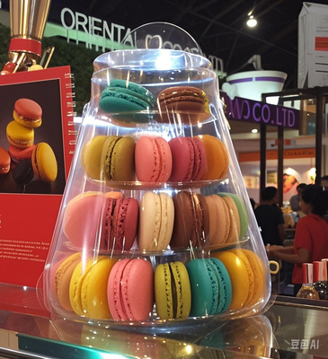 Leichtgewichtige Macaron Verpackungsplatten Papier Macaron Geschenkboxen Einfache Handhabung