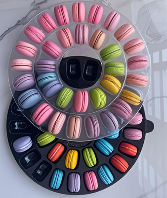Großhandel Macaron-Box Verpackung 12 Stück Prägung Druck Handhabung