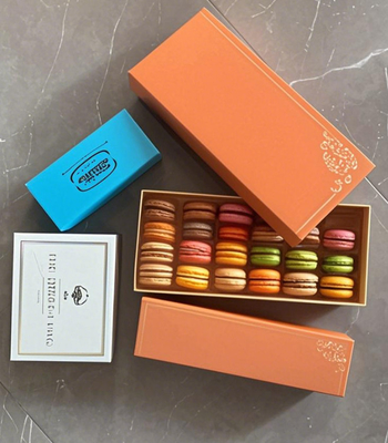 33 Getreide Macaron Karton Verpackung Display Stand Macaron Tray
