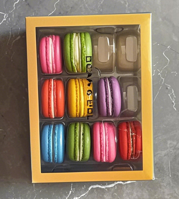 Macaron Top und Bottom Cover Verpackung Geschenkbox Top und Bottom Cover Verpackung Schokolade Top und Bottom Cover Verpackung Welt Cover Verpackung Plastik Macaron Tray