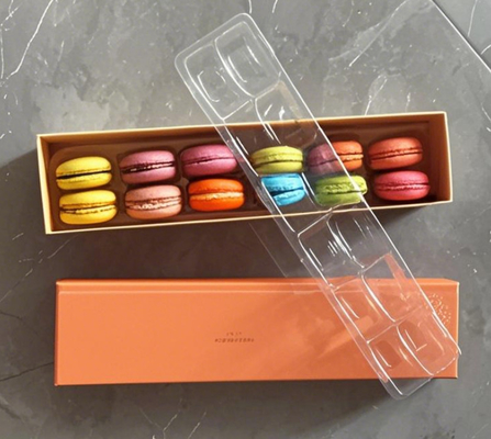 OEM Makkaron Verpackungskiste High-End Französisch Dessert-Box 6-Getreide transparente Schublade