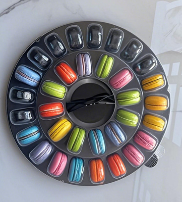 Dauerhafte Macaron-Treys aus Kunststoff 40 Stück