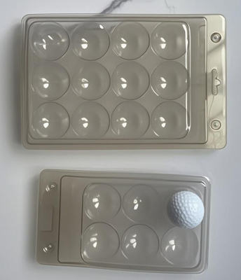 12 Golfbälle Transparente Verpackung Kunststoffbox Verpackung Golfball Verpackung