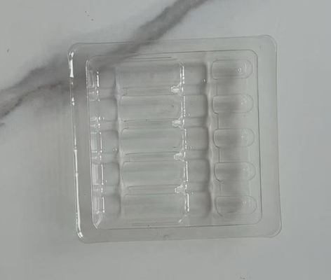 Umweltschonendes, transparentes Plastikampulle-Tray-Tray Medizinische 10 ml Probenbox Blasenprobenbox