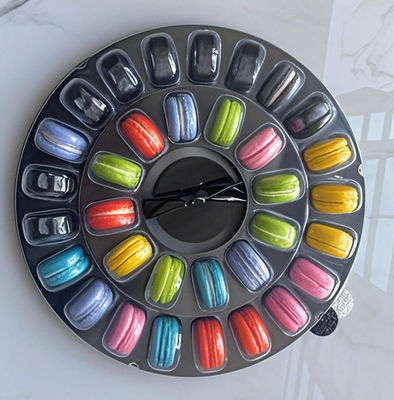 Transparentes, umweltfreundliches und anpassbares Macaron-Kunststofffach für Lebensmittelverpackungen