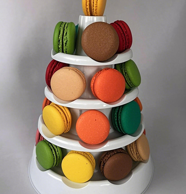 Dauerhafte Frische Makkarone Verpackung Box Premium Geschenkbox 6 Stück Französisch Sandwich Cookie Backen