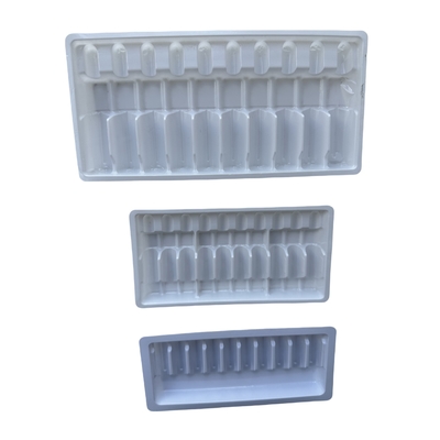 PET-Polyethylen-Terephthalat-Ampulle-Tray Anpassung 1ml 2ml 5ml 10ml Ampulle-Tray mit mehreren Spezifikationen zur Auswahl