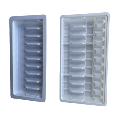 Kundenspezifische 5 * 5 ml Ampullen Kunststoff Innen 2 * 10 ml Wasser Injektion orale Flüssigkeit Xylin Flasche Tray Blister Box