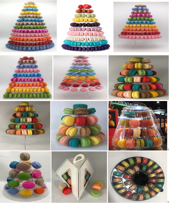Neues Design 10 Stufe Macaron Turm Einweg-Essensbehälter