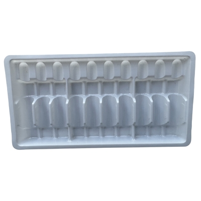 PET-Polyethylenterephthalat Ampulle-Tray Anpassung Großhandel 1ml 2ml 5ml 10ml Wasser-Injektions-Ampulle-Tray Anpassung