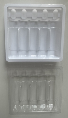 PET-Polyethylenterephthalat Ampulle-Tray individuell Großhandel 1ml 2ml 5ml 10ml Wasser-Injektions-Ampulle-Tray individuell verpackt