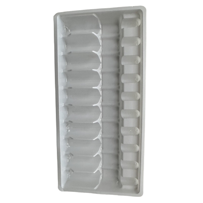 PET-Polyethylenterephthalat Ampulle-Tray individuell Großhandel 1ml 2ml 5ml 10ml Wasser-Injektions-Ampulle-Tray individuell verpackt