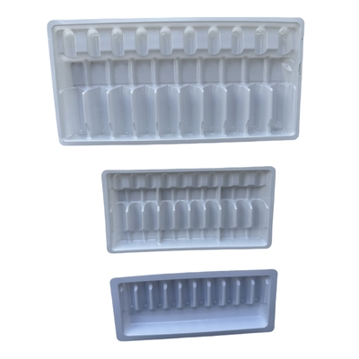 1 ml 2 ml 5 ml 10 ml PET Ampulle Tray Wasser Injektion Ampulle Verpackung Tray Anpassung