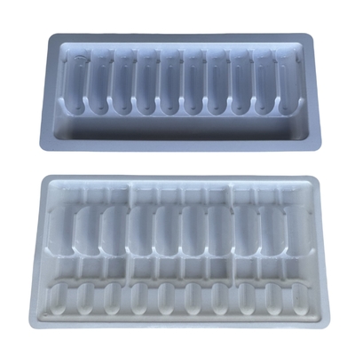 1 ml 2 ml 5 ml 10 ml PET Ampulle Tray Wasser Injektion Ampulle Verpackung Tray Anpassung