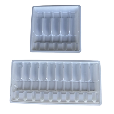 Individuelles Vakuum-Tray Verpackung 1ml 2ml 5ml 10ml PET-Wasser-Injektions-Ampulle-Tray