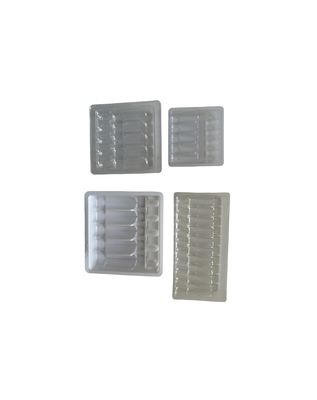 Blister Tray Verpackung für Wasser Injektion 1ml 2ml 5ml 10ml PET Ampulle Tray Anpassung