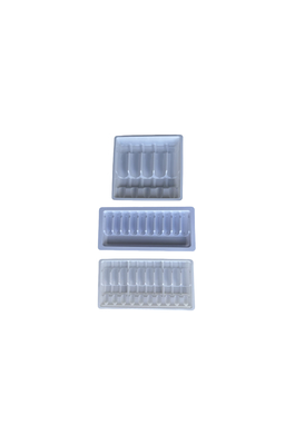 Blister Tray Verpackung für Wasser Injektion 1ml 2ml 5ml 10ml PET Ampulle Tray Anpassung