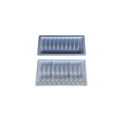 Zusammengepasste Blister Tray Verpackung zur Wasserinjektion 1ml 2ml 5ml 10ml PET Ampuller Tray