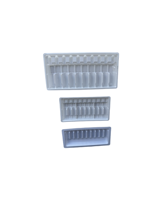 Zusammengepasste Blister Tray Verpackung zur Wasserinjektion 1ml 2ml 5ml 10ml PET Ampuller Tray