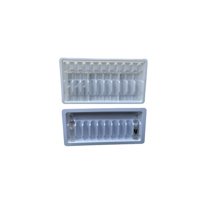 Blister Tray Verpackung für Medizin Wasser Injektion 1ml 2ml 5ml 10ml PET Ampulle Tray Anpassung