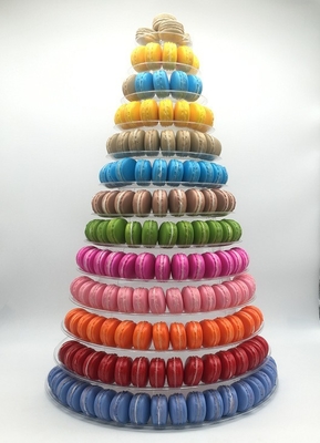Neues Design 10 Stufe Macaron Turm Einweg-Essensbehälter