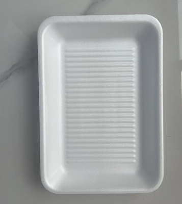 Einweg-Paletten aus schwarzem Kunststoff für frische Produkte in Supermärkten, lebensmittelechte rechteckige Einwegplatten für Gemüse und Obst