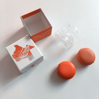 Öko-freundliche transparente Makkaron-Verpackungskiste mit individuellem Druck zum Geschenk und zur Ausstellung
