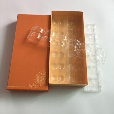 Customizable Design Recyclable PET Macaron Box with Heat Sealing for Chocolate Tray and Cake Packaging