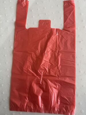 Customized Recyclable HDPE Plastic Bag with High Impact Resistance for Supermarket Shopping