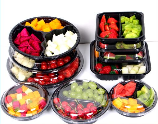 Maßgeschneiderte PET-Kunststoff-Blisterverpackungsbox mit Heißsiegelung und recycelbarem Material für Obst- und Tomatenverpackungen